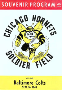Chicago Hornets-Baltimore Colts Program 1949
